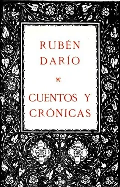 Cuentos y crónicas de Rubén Darío, portada del libro
