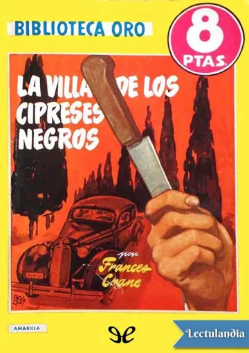 La villa de los cipreses negros de Frances Crane, portada del libro