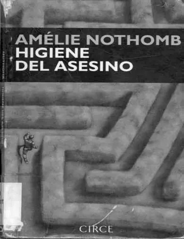 Higiene del asesino de Amelie Nothomb, portada del libro