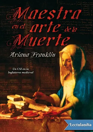 Maestra en el arte de la muerte de Ariana Franklin, portada del libro
