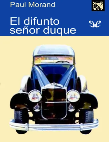 El difunto señor duque de Paul Morand, portada del libro