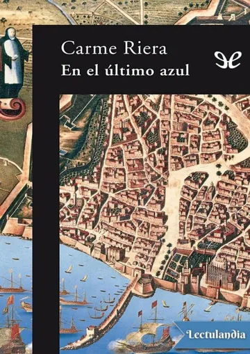 En el último azul de Carme Riera, portada del libro
