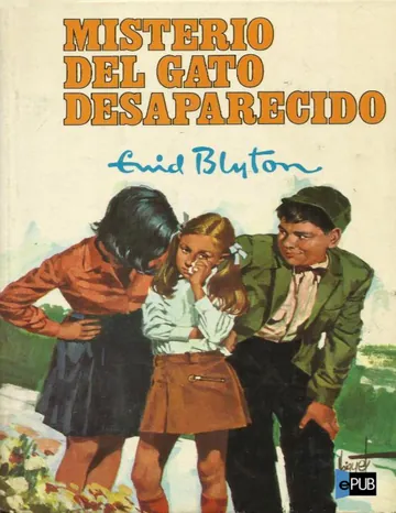 Misterio del gato desaparecido de Enid Blyton, portada del libro