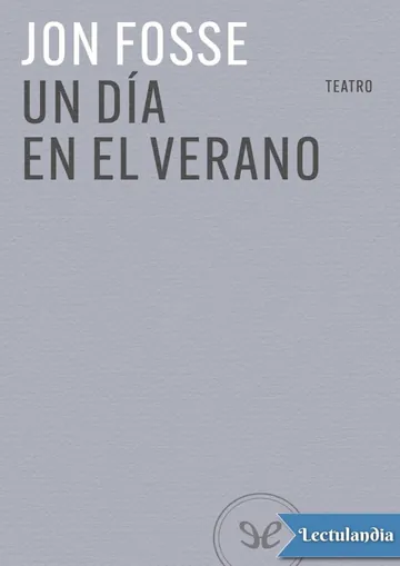 Un día en el verano de Jon Fosse, portada del libro