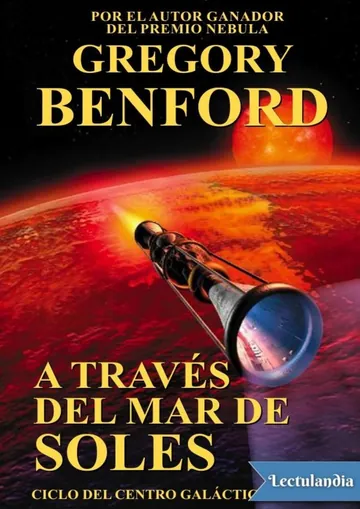 A través del mar de soles de Gregory Benford, portada del libro