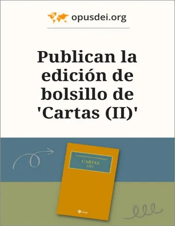 Publican la edición de bolsillo de 'Cartas (II)' de opusdei.org, portada del libro