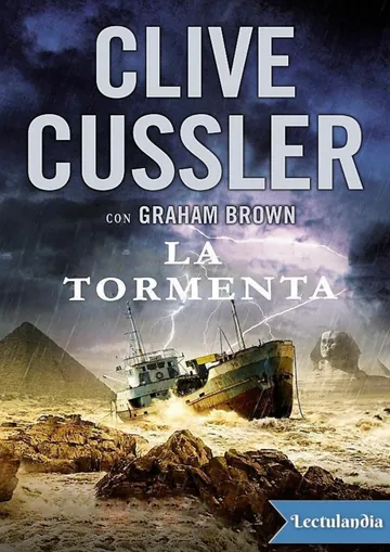 La tormenta de Clive Cussler, portada del libro