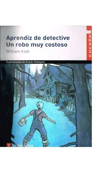 Aprendiz de detective: Un robo muy costoso de William Irish, portada del libro