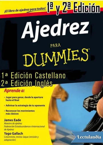 Ajedrez para Dummies de James Eade, portada del libro