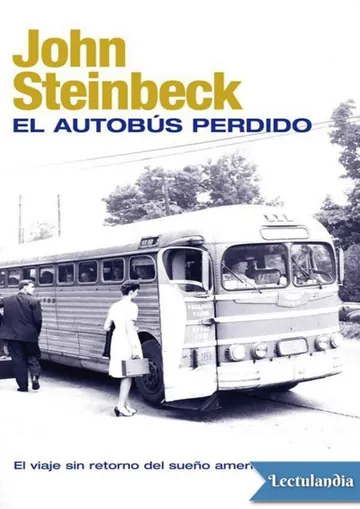 El autobús perdido de John Steinbeck, portada del libro