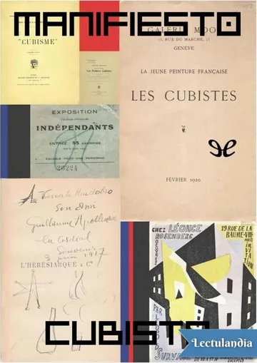 Manifiesto cubista de Guillaume Apollinaire, portada del libro