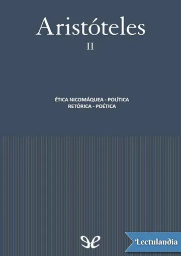 Aristóteles II de Aristóteles, portada del libro