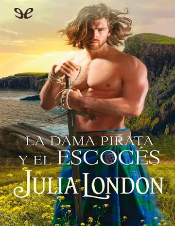 La dama pirata y el escoces de Julia London, portada del libro