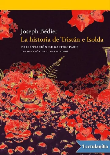 La historia de Tristán e Isolda de Joseph Bédier, portada del libro