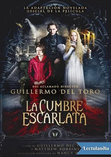 La cumbre escarlata de Guillermo del Toro, portada del libro