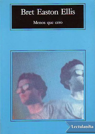 Menos que cero de Bret Easton Ellis, portada del libro