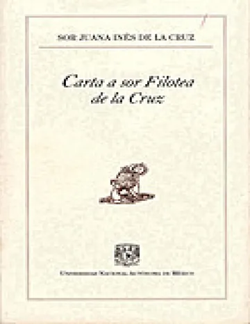 Carta a sor Filotea de la Cruz de Sor Juana Ines de la Cruz, portada del libro
