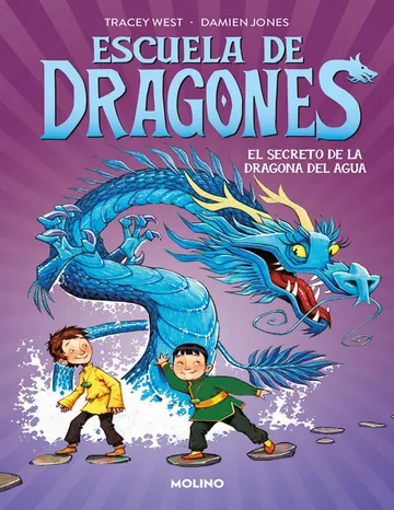 Escuela de dragones 3--El secreto de la dragona del agua de Tracey West, portada del libro