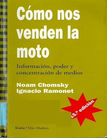 Como nos Venden la Moto de Noam Chomsky, portada del libro