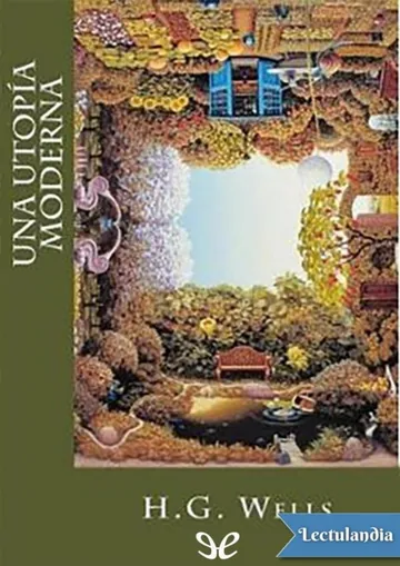 Una utopía moderna de H. G. Wells, portada del libro