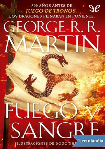 Fuego y sangre de George R. R. Martin, portada del libro