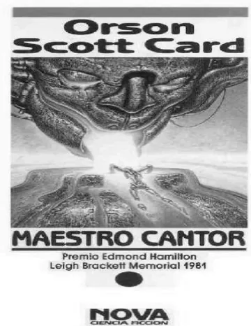 Maestro Cantor de Orson Scott Card, portada del libro