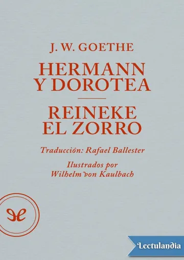 Hermann y Dorotea & Reineke el zorro de Johann Wolfgang von Goethe, portada del libro