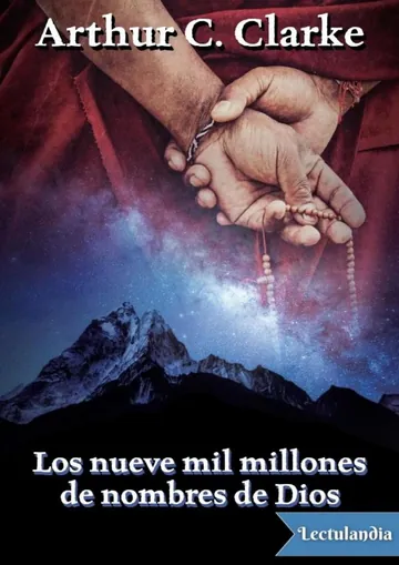 Los nueve mil millones de nombres de Dios de Arthur C. Clarke, portada del libro