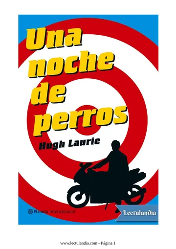 Una noche de perros de Hugh Laurie, portada del libro
