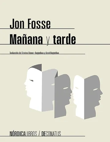 Mañana y tarde de Jon Fosse, portada del libro