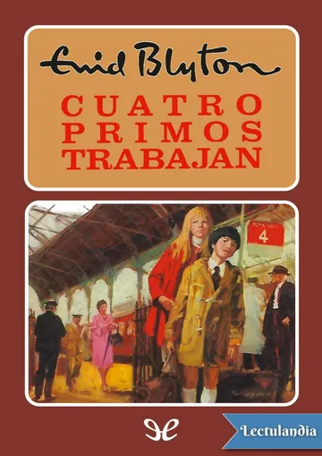 Cuatro primos trabajan de Enid Blyton, portada del libro