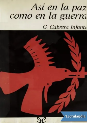 Así en la paz como en la guerra de Guillermo Cabrera Infante, portada del libro