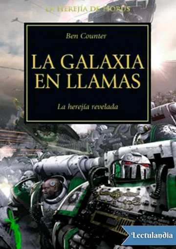 La galaxia en llamas de Ben Counter, portada del libro