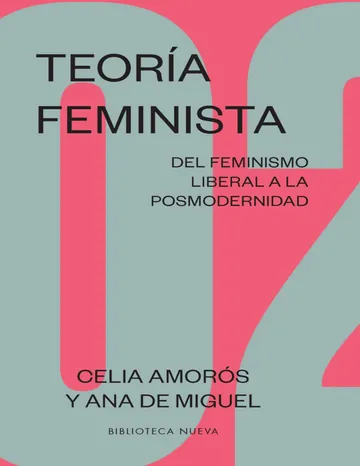 Teoria Feminista - Del feminismo li de Celia Amoros, portada del libro