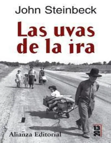 Las uvas de la ira de John Steinbeck, portada del libro