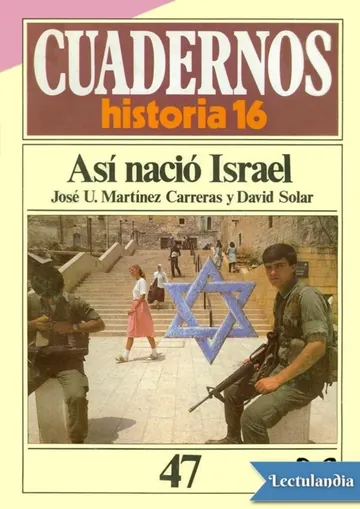 Así nació Israel de José Urbano Martínez Carreras, portada del libro