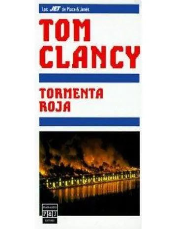 Tormenta roja de Tom Clancy, portada del libro
