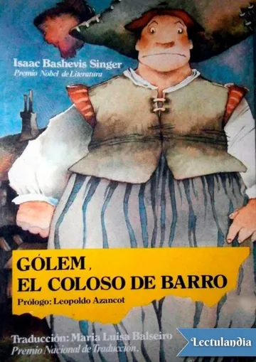Gólem, el coloso de barro de Isaac Bashevis Singer, portada del libro