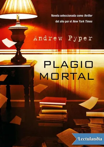 Plagio mortal de Andrew Pyper, portada del libro