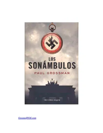 Los sonámbulos de Paul Grossman, portada del libro