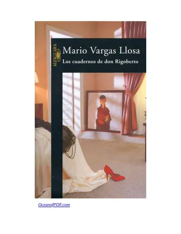 Los cuadernos de don Rigoberto de Mario Vargas Llosa, portada del libro