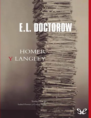 Homer y Langley de E. L. Doctorow, portada del libro