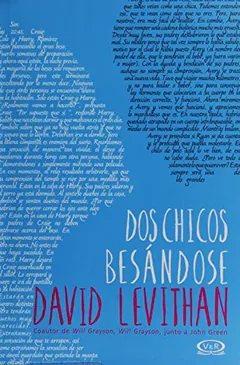 Dos chicos besándose de David Levithan, portada del libro