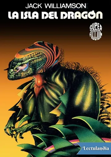 La isla del dragón de Jack Williamson, portada del libro