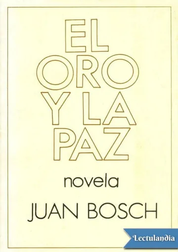 El oro y la paz de Juan Bosch, portada del libro