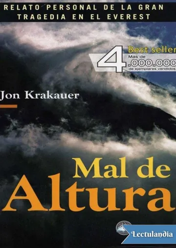 Mal de altura de Jon Krakauer, portada del libro