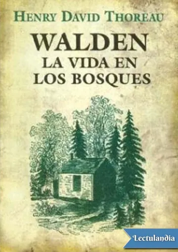 Walden, la vida en los bosques de Henry David Thoreau, portada del libro