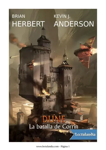 La batalla de Corrin de Brian Herbert, portada del libro