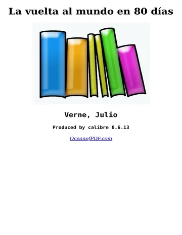 La vuelta al mundo en 80 días de Julio Verne, portada del libro
