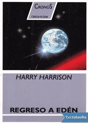 Regreso a Edén de Harry Harrison, portada del libro